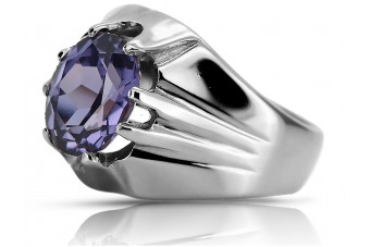 Bague en argent sterling 925, Alexandrite, Saphir, Topaze, Tanzanite vrc016s