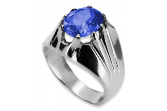 Inel din argint sterling 925, Safir Vintage vrc016s