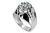 Серебряное кольцо 925 пробы с Цирконом vrc016s