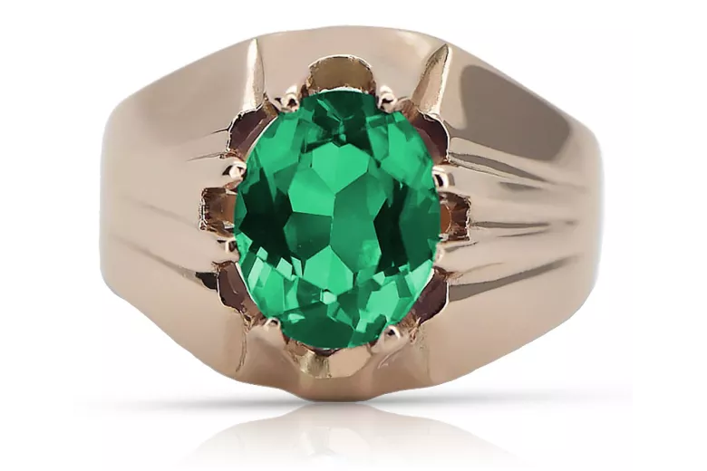 Rose soviétique russe 14k 585 or Alexandrite Ruby Emerald Sapphire Zircon ring vrc014