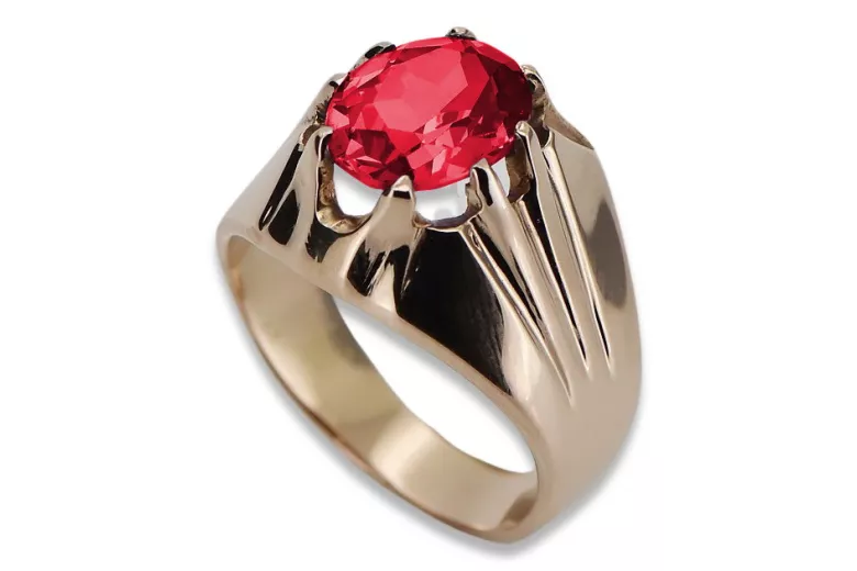 Russische sowjetische Rose 14 Karat 585 Gold Alexandrit Rubin Smaragd Saphir Zirkon Ring vrc014