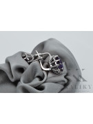 Boucles d'oreilles en argent sterling 925, Alexandrite vec079s