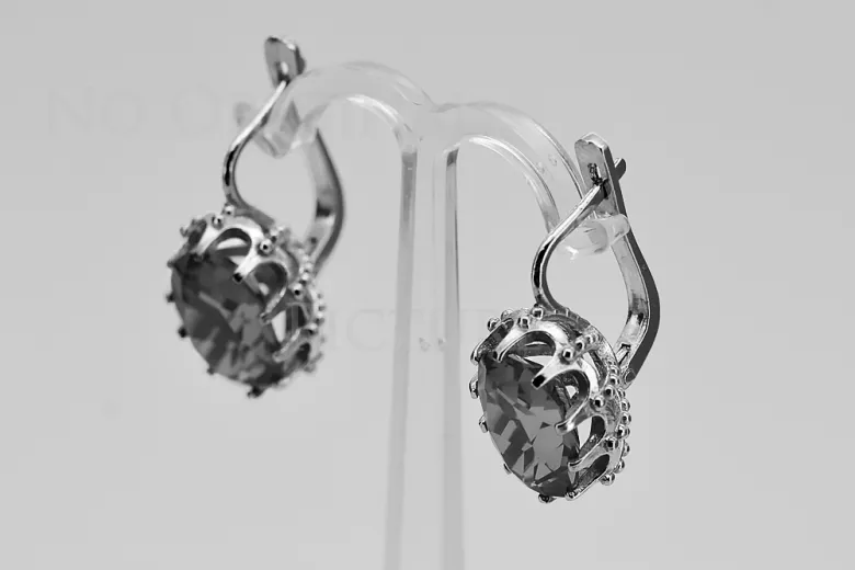 Boucles d'oreilles en argent sterling 925, Réglag vintage vec079s