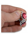 Sterling Silver 925, Ruby & Sapphire Vintage Earrings vec079s