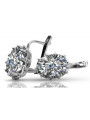 Boucles d'oreilles en argent sterling 925, Zircone vec079s