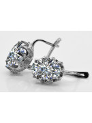 Boucles d'oreilles en argent sterling 925, Zircone vec079s