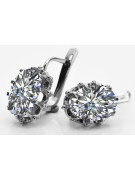 Boucles d'oreilles en argent sterling 925, Zircone vec079s