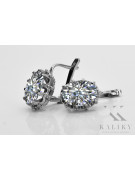 Boucles d'oreilles en argent sterling 925, Zircone vec079s