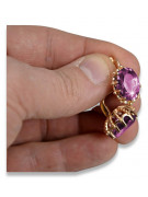 "Amethyst Ohrhänger im Originalen Vintage-Roségold 14k vec079" Vintage vec079