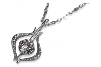 Подвеска из советского золота "Русская роза"