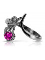 Rose soviétique russe 14k 585 or Alexandrite Ruby Emerald Sapphire Zircon ring vrc059