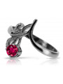 Rose soviétique russe 14k 585 or Alexandrite Ruby Emerald Sapphire Zircon ring vrc059