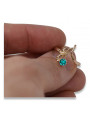 Russische sowjetische Rose 14 Karat 585 Gold Alexandrit Rubin Smaragd Saphir Zirkonring vrc303