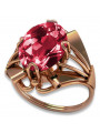 Russische sowjetische Rose 14 Karat 585 Gold Alexandrit Rubin Smaragd Saphir Zirkon Ring vrc014