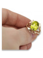 Russian Soviet rose 14k 585 gold Alexandrite Ruby Emerald Sapphire Zircon ring  vrc014