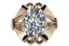 Оригинальное винтажное розовое золото 14k с розовым цирконом 585 vrc015 Vintage vrc015