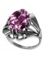 Russische sowjetische Rose 14 Karat 585 Gold Alexandrit Rubin Smaragd Saphir Zirkon Ring vrc014