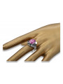 Rose soviétique russe 14k 585 or Alexandrite Ruby Emerald Sapphire Zircon ring vrc014