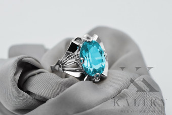 925 Sterling Silber, Aquamarin Ring 62.10.10.T vrc015s