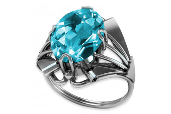 Russische sowjetische Rose 14 Karat 585 Gold Alexandrit Rubin Smaragd Saphir Zirkon Ring vrc014