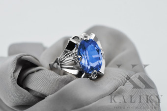 Elegant Sterling Silver 925 Sapphire Ring for a Timeless Look vrc015s