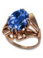 Russische sowjetische Rose 14 Karat 585 Gold Alexandrit Rubin Smaragd Saphir Zirkon Ring vrc084