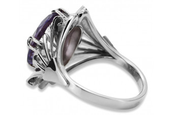 Bague en argent sterling 925, Alexandrite, pierres précieuses variées vrc015s