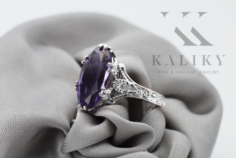 Sterling Silver 925 Alexandrite Statement Ring vrc084s