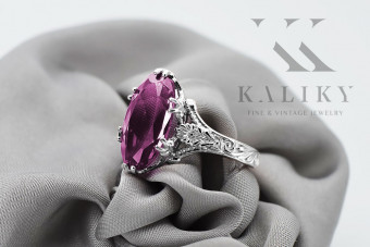 925 Sterling Silber Amethyst Ring mit vrc084s Design vrc084s