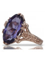 Rose soviétique russe 14k 585 or Alexandrite Ruby Emerald Sapphire Zircon ring vrc014