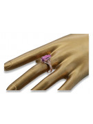 Russische sowjetische Rose 14 Karat 585 Gold Alexandrit Rubin Smaragd Saphir Zirkon Ring vrc014