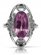 Rose soviétique russe 14k 585 or Alexandrite Ruby Emerald Sapphire Zircon ring vrc014