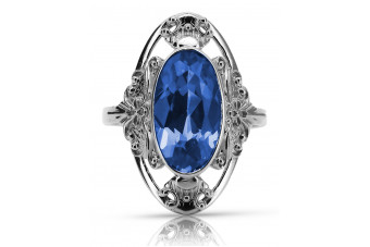 Rose soviétique russe 14k 585 or Alexandrite Ruby Emerald Sapphire Zircon ring vrc014