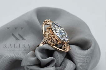 Silber Roségold Zirkon Ring 925 Vintage vrc014rp vrc014rp