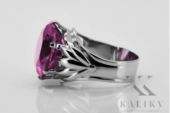 Inel din argint 925 vintage, Ametist ("Vintage silver 925 ring, Amethyst") vrc029s