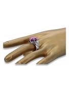 Russische sowjetische Rose 14 Karat 585 Gold Alexandrit Rubin Smaragd Saphir Zirkon Ring vrc014