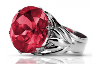 Sterling Silver 925 Ruby Cocktail Ring vrc029s