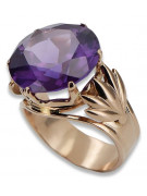 Rose soviétique russe 14k 585 or Alexandrite Ruby Emerald Sapphire Zircon ring vrc084