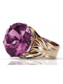 Russische sowjetische Rose 14 Karat 585 Gold Alexandrit Rubin Smaragd Saphir Zirkon Ring vrc084