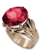 Russische sowjetische Rose 14 Karat 585 Gold Alexandrit Rubin Smaragd Saphir Zirkon Ring vrc084