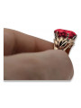 Russian Soviet rose 14k 585 gold Alexandrite Ruby Emerald Sapphire Zircon ring  vrc084