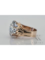 Russische sowjetische Rose 14 Karat 585 Gold Alexandrit Rubin Smaragd Saphir Zirkon Ring vrc084