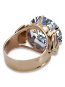 Russische sowjetische Rose 14 Karat 585 Gold Alexandrit Rubin Smaragd Saphir Zirkon Ring vrc084