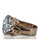 Russische sowjetische Rose 14 Karat 585 Gold Alexandrit Rubin Smaragd Saphir Zirkon Ring vrc084