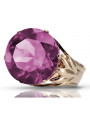 Russische sowjetische Rose 14 Karat 585 Gold Alexandrit Rubin Smaragd Saphir Zirkon Ring vrc014