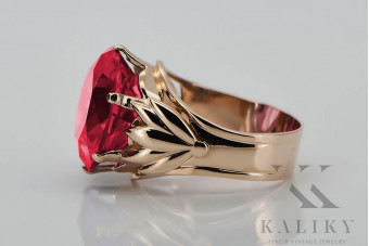 Rose soviétique russe 14k 585 or Alexandrite Ruby Emerald Sapphire Zircon ring vrc014