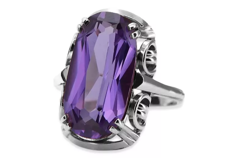 Rose soviétique russe 14k 585 or Alexandrite Ruby Emerald Sapphire Zircon ring vrc014