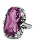 Russische sowjetische Rose 14 Karat 585 Gold Alexandrit Rubin Smaragd Saphir Zirkon Ring vrc014