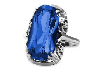 Sterling Silver 925 Sapphire Gemstone Ring vrc038s