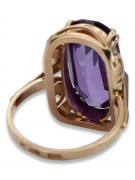 Rose soviétique russe 14k 585 or Alexandrite Ruby Emerald Sapphire Zircon ring vrc084